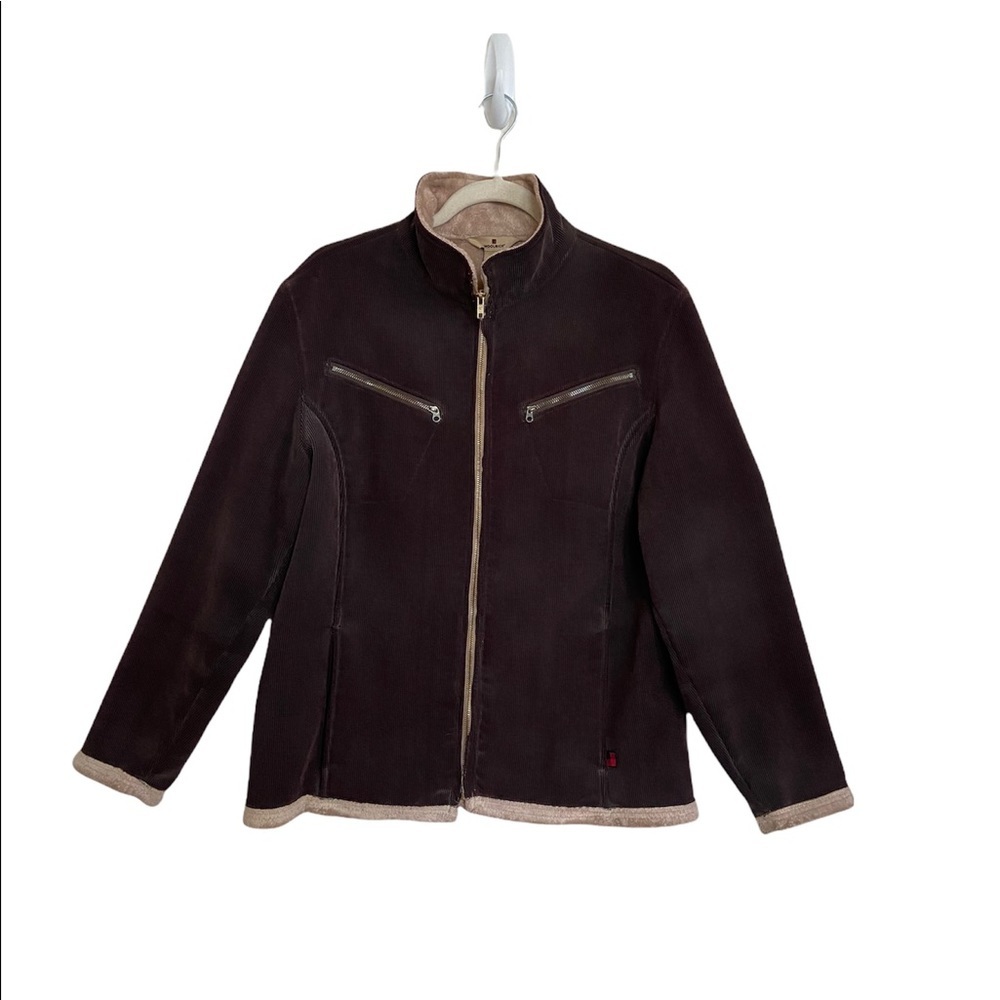 Woolrich Corduroy Barn Brown Fleece Jacket